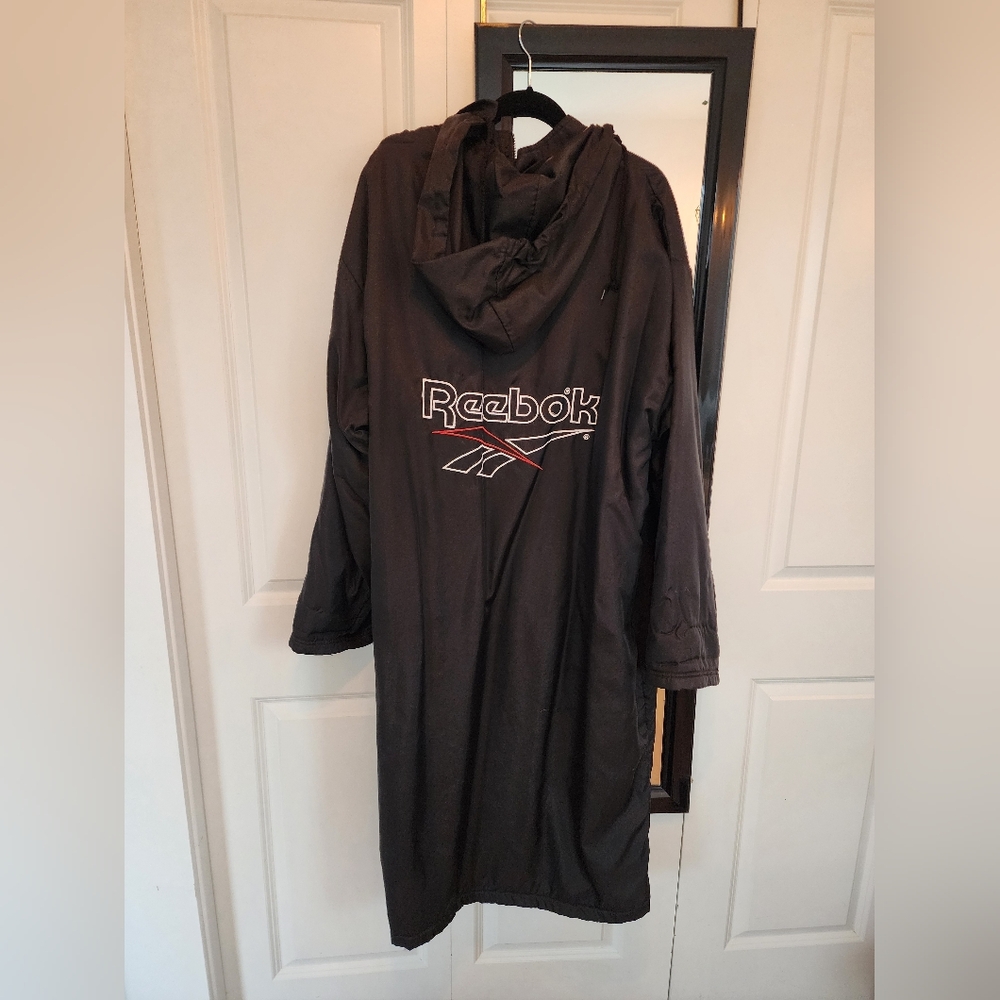Vintage Reebok Hooded Trench Coat 90s